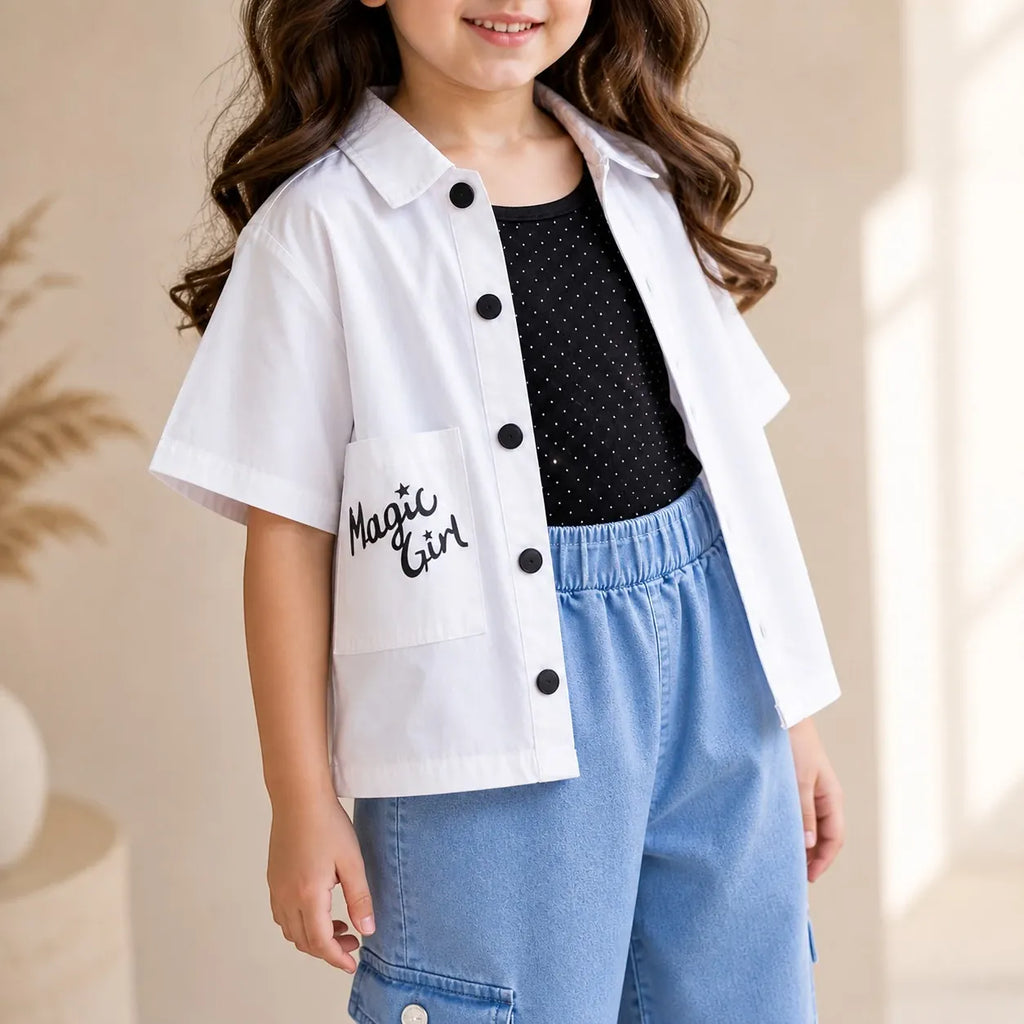 Premium Girls 3 Piece Casual Fashion Co-Ord Set | New Shirt Design for Girl | Hatchlingzz