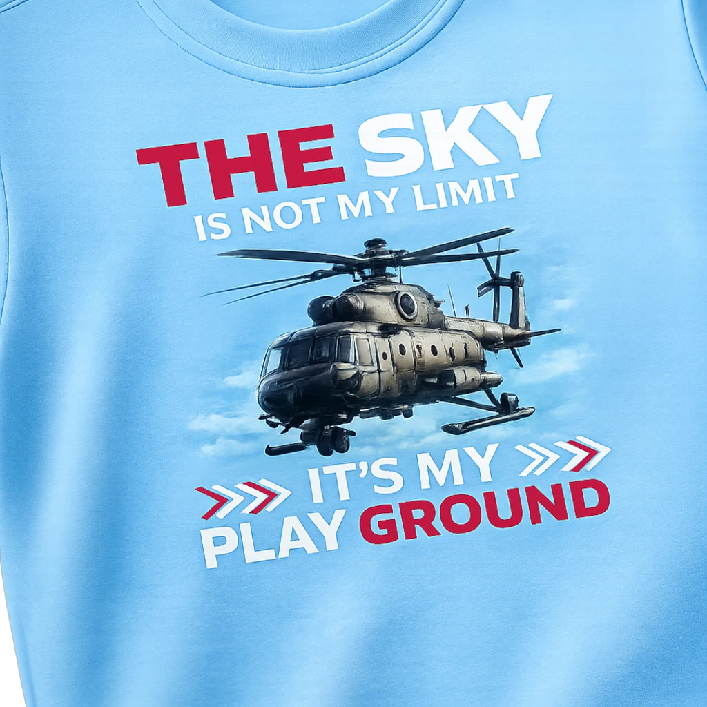 sky blue graphic T shirt, Soft, comfortable , breathable fabric
