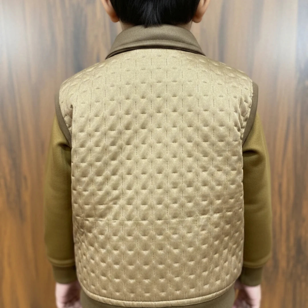 Brown 3 Piece Winter Tracksuit Set