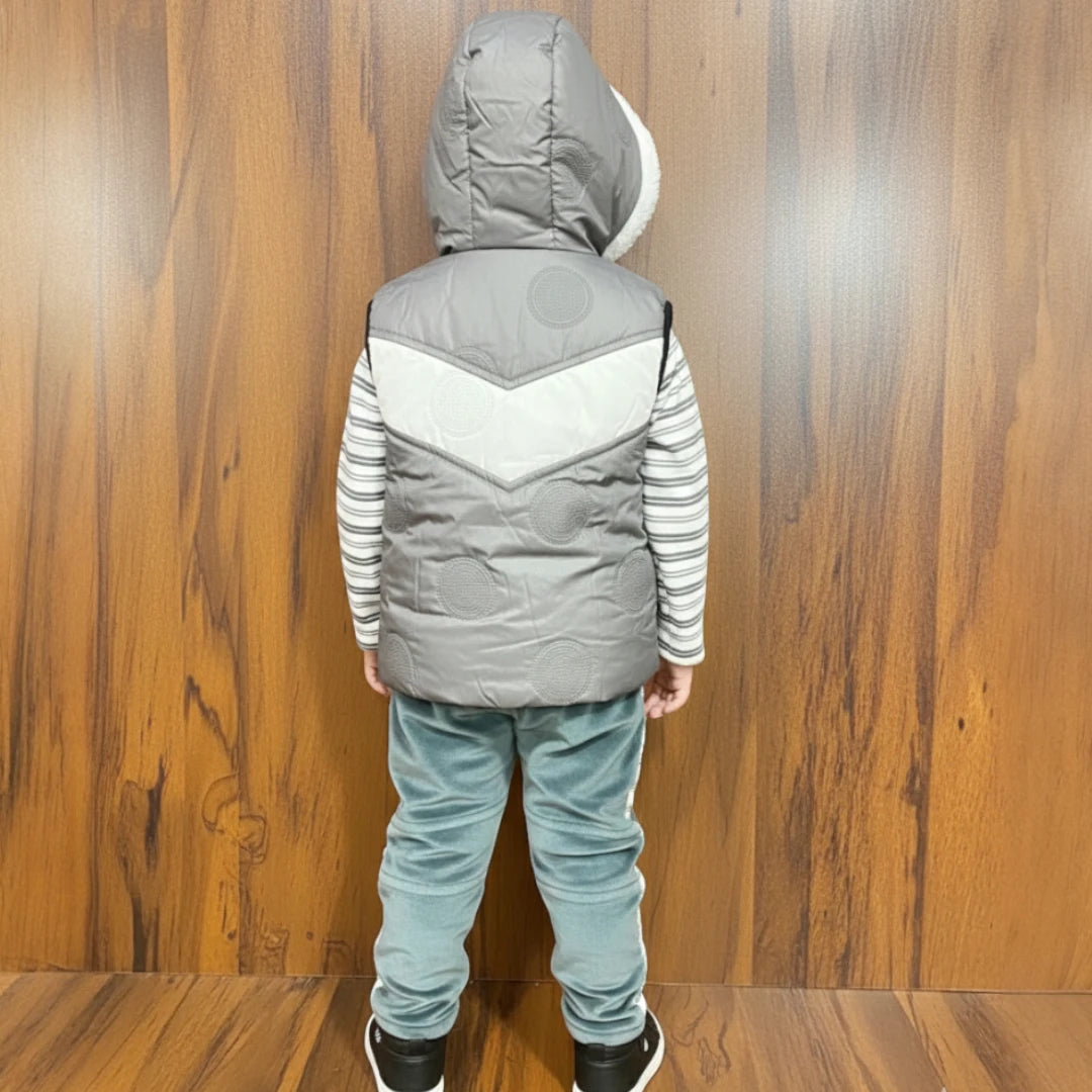 Grey 3 Piece Winter Jacket Outfit