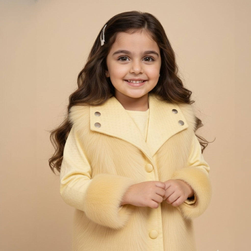 Light_yellow_fur_dress_fabric