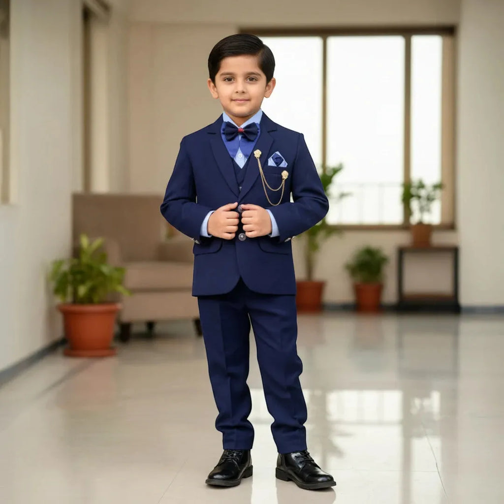 Navy Blue Formal Suit Set