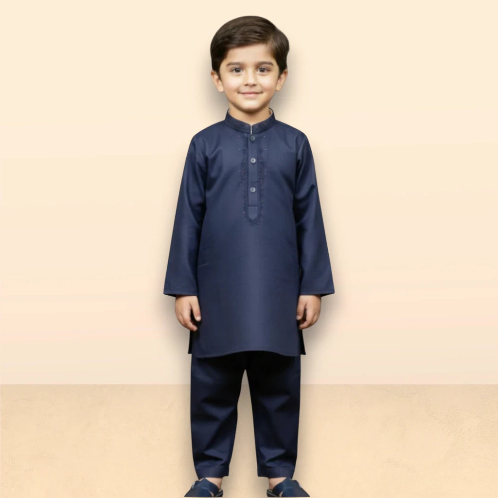 Navy Blue Shalwar Kameez