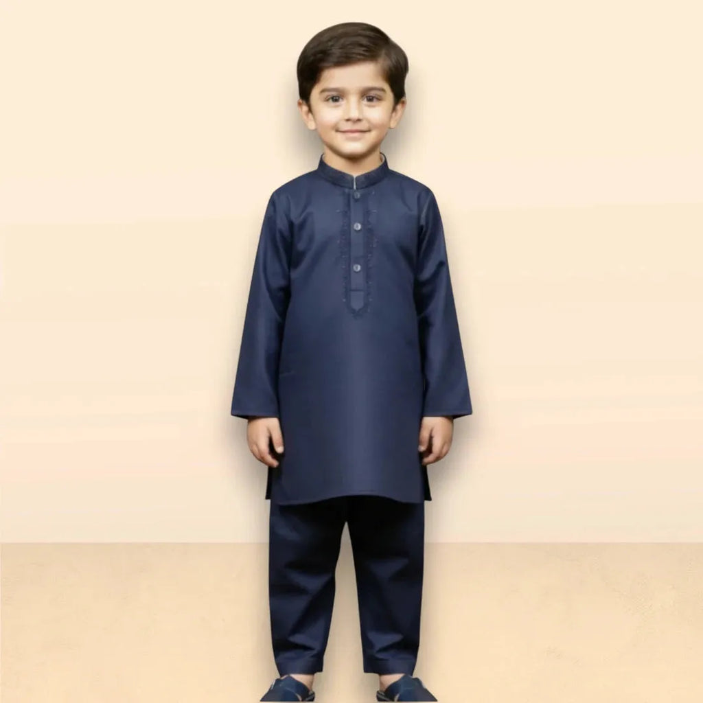 Navy Blue Shalwar Kameez