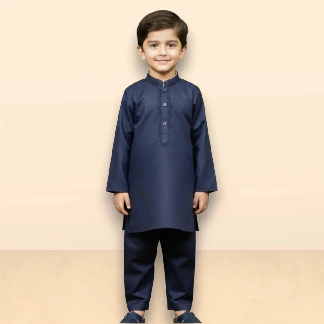 Navy Blue Shalwar Kameez