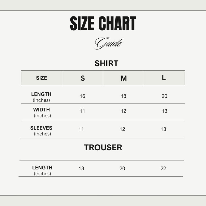 Size chart for Girls Mint Green Tracksuit