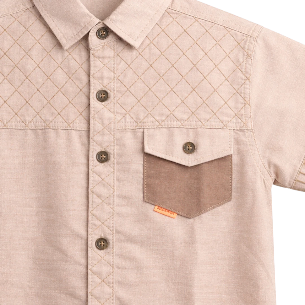 stylish short sleeves kids summer casual shirt