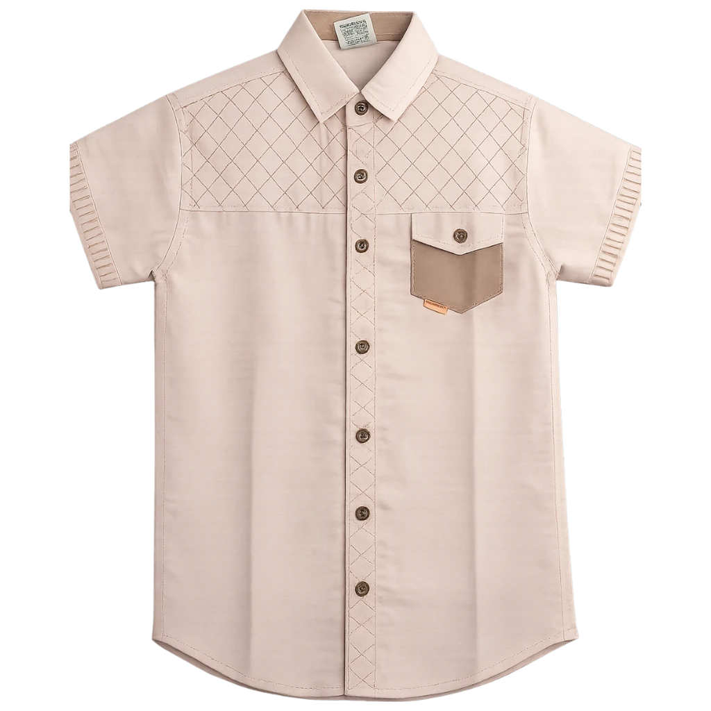 stylish short sleeves kids summer casual shirt
