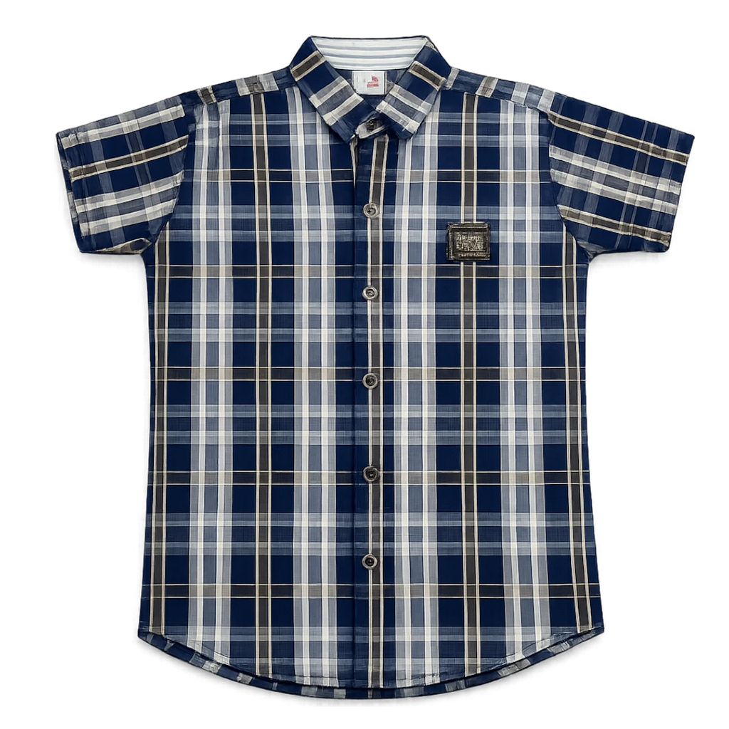 Summer collection, Eid collection cotton check shirt for boys in Pakistan