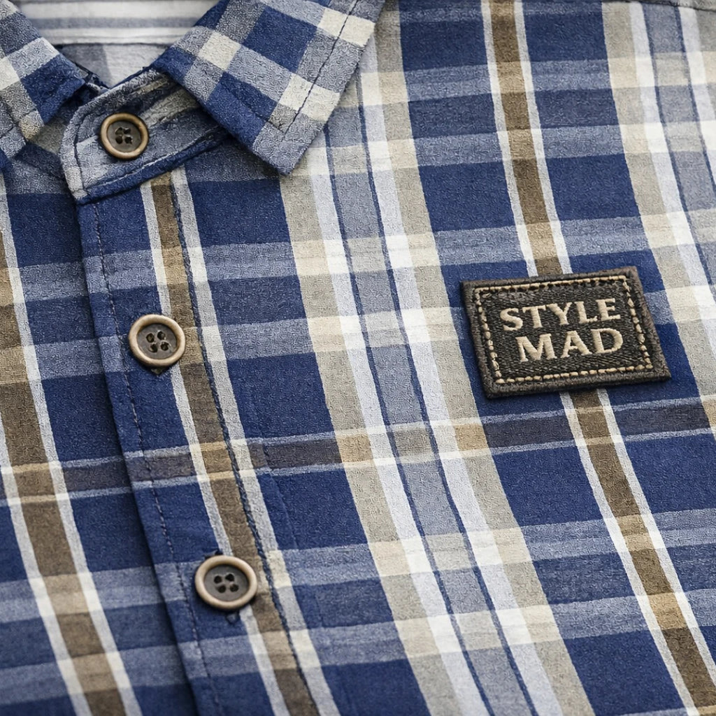 Summer collection, Eid collection cotton check shirt for boys in Pakistan