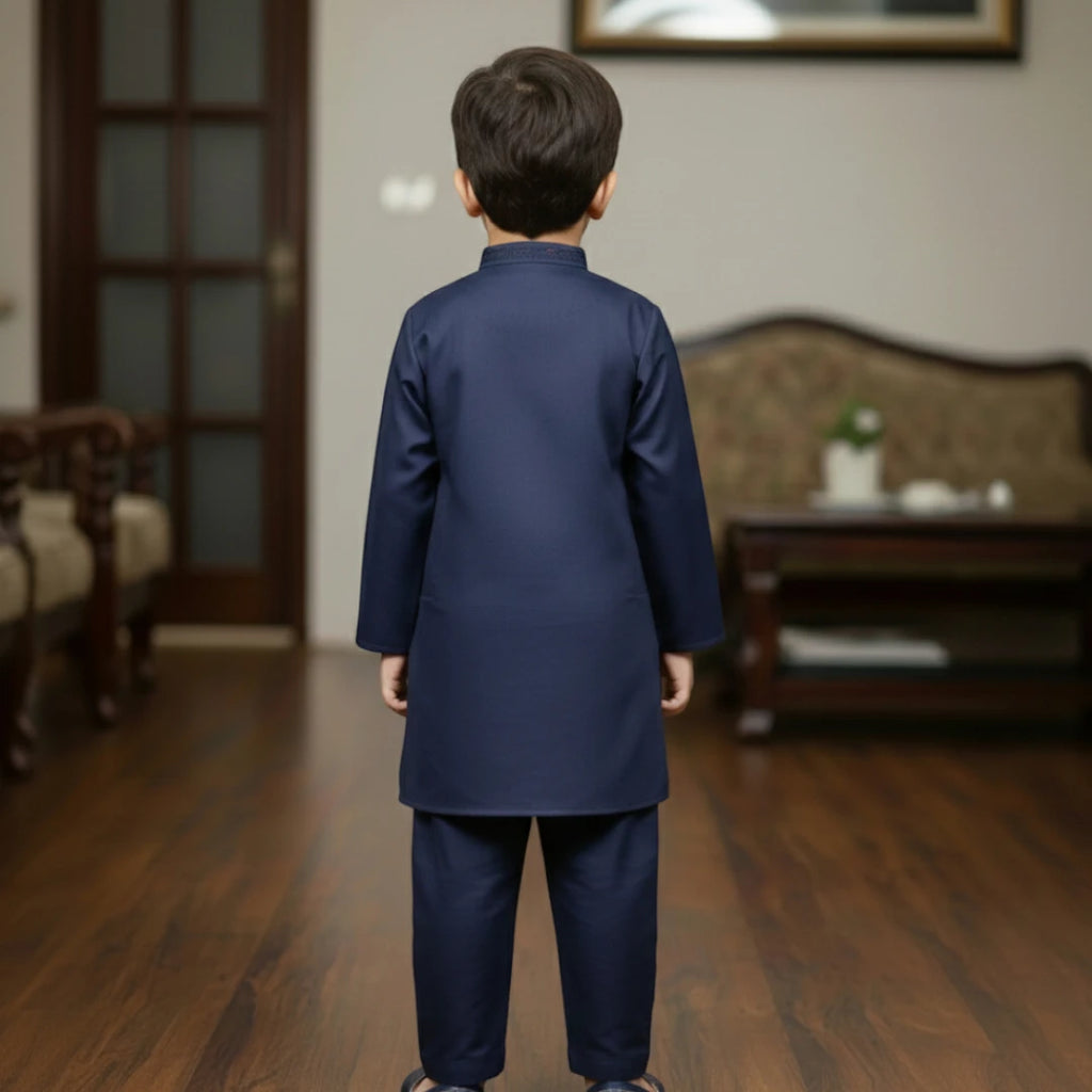 Navy Blue Shalwar Kameez