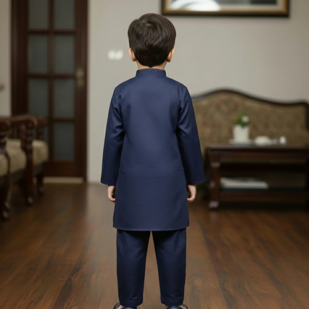 Navy Blue Shalwar Kameez