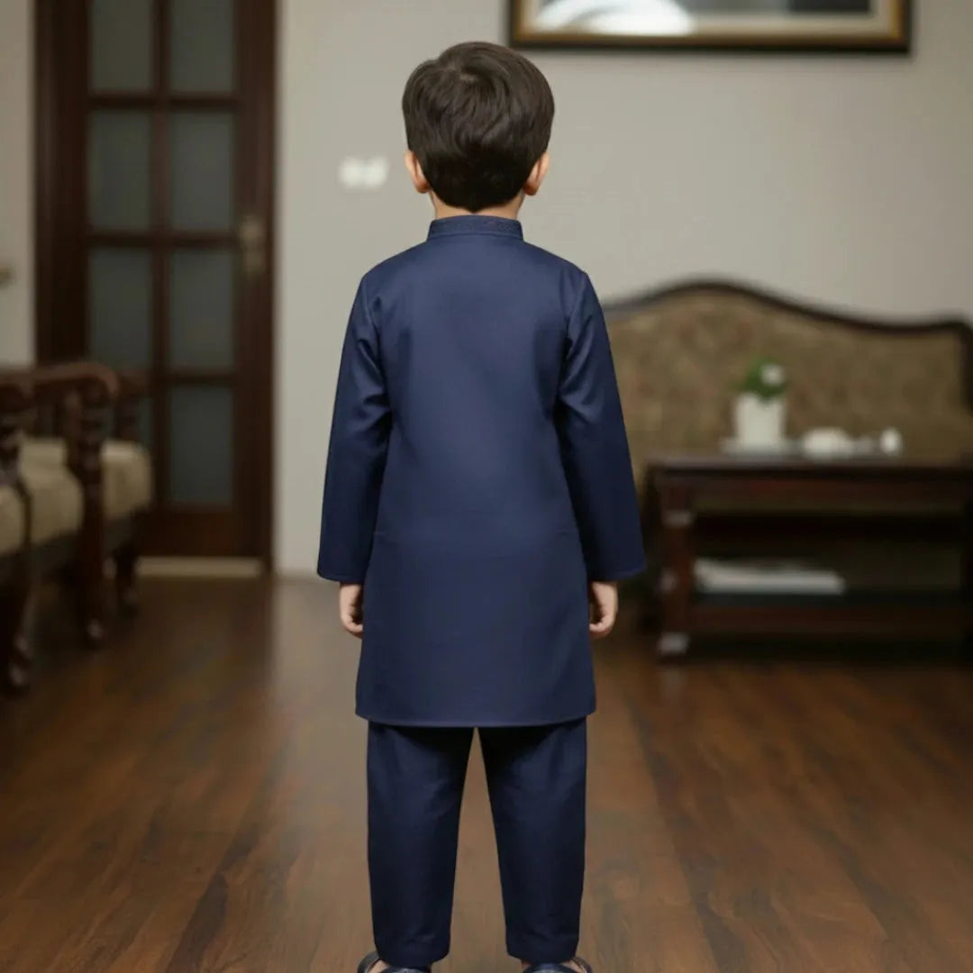 Navy Blue Shalwar Kameez