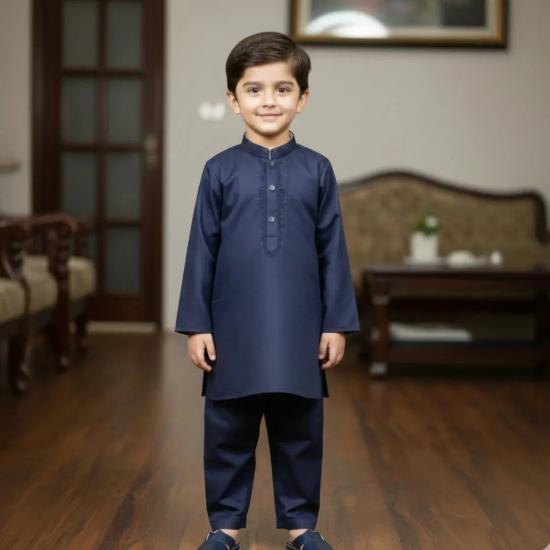 Navy Blue Shalwar Kameez