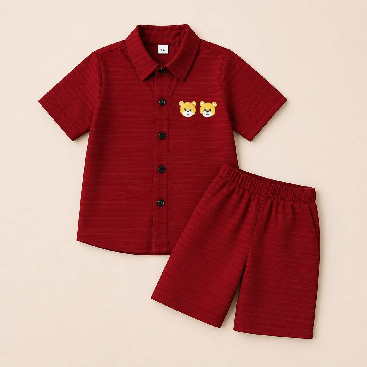 red_teady_bear_shirt_shorts