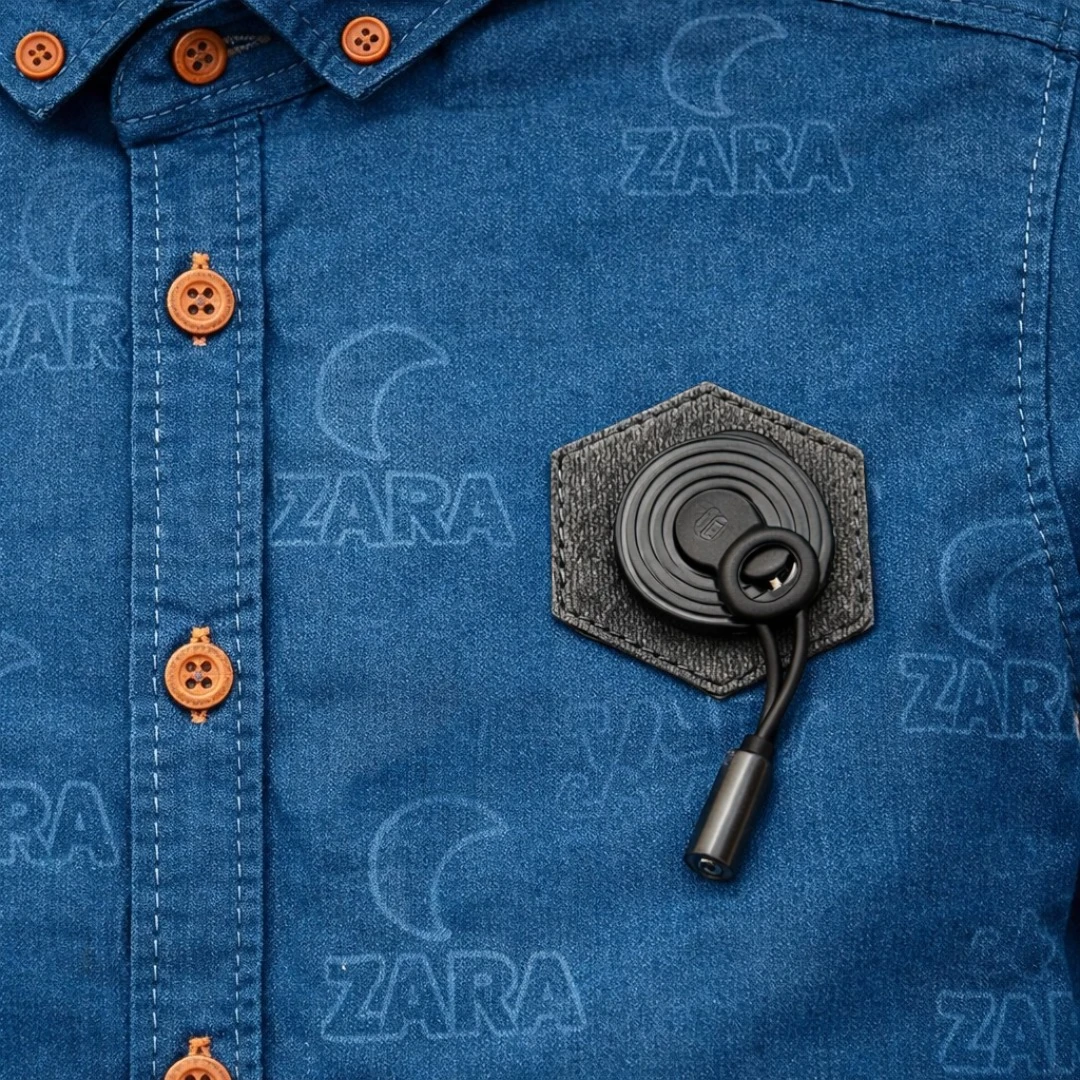 Teal blue boys long sleeve button down shirt with embossed pattern and wooden buttons, premium smart casual kids party wear shirt for boys summer and Eid collection in Pakistan